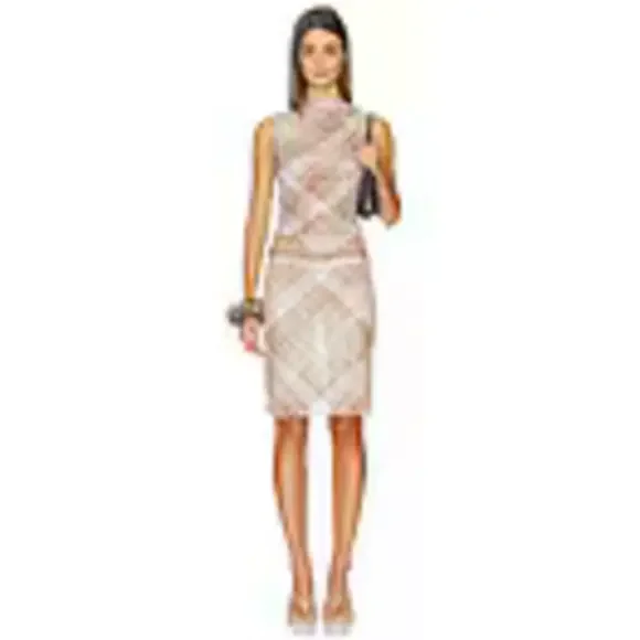 MORE TO COME Tristian Midi Skirt Set in Brown - Picture 5 of 5